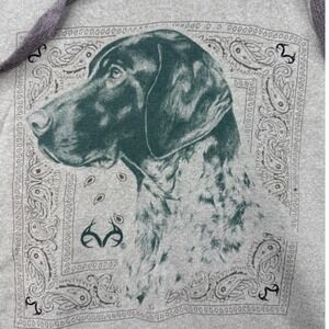 Realtree hunting Dog Hoodie Sweatshirt XL sage Green sporting dog short hair
